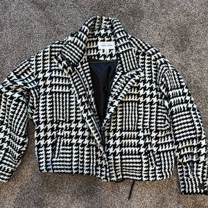 Tribal black and white  Houndstooth Jacket